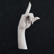 mano dedo humano taller cuerpo arte esculturas 3d print model - Mito3D
