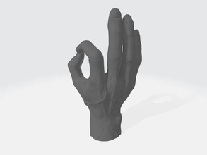hand gesture drawing painting decor decorative human house 3d print model - Mito3D