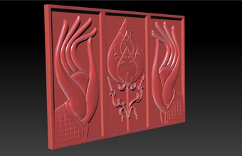 el lotus dekorasyon heykelcik şeker 3d model sanat heykel buda iç tasarım ev eşyaları genel dekor matematiksel 3d print model - Mito3D