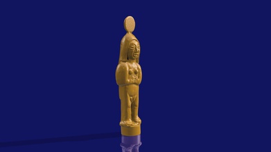 fatto a mano amuleto - dea fortuna art la scultura figura statua donna divinità persone 3d scansione di stampa stampabile l'anatomia corpo scienza sculture 3d print model - Mito3D
