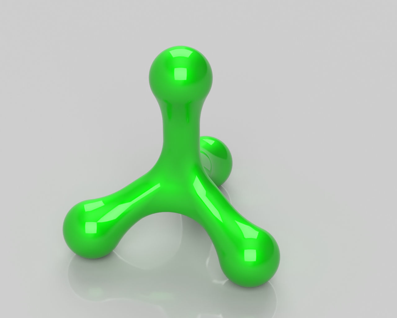 mano massanger triangl scienza plstic guarisce altri 3D print model - Mito3D