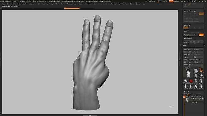 hand pose 11 3d print model handpose humanhand humanhandpose anatomy sculpting zbrush art sculptures 3D print model - Mito3D