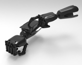 mano protesi 3d stampa modello stampa sviluppo dita smartphone gestione gadget notizia passatempo fai robotica 3d print model - Mito3D