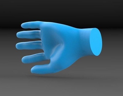 mano pronto stampa mani cazzotto palma dito indicando maschio anatomia imm imbrunire spazzola ztool zbrush realistico modello carattere arte 3d print model - Mito3D
