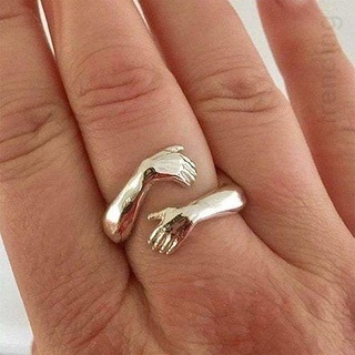 hand ring silver gold jewelery jewelry rings 3d print model - Mito3D