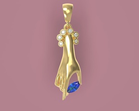 el şeklinde kolye markiz küpe Anahtarlık parmak zarif zerafet klasik vintage Avrupa Romantik elmas Safir ruby Gümüş altın platin lüks aşk takı 3d print model - Mito3D