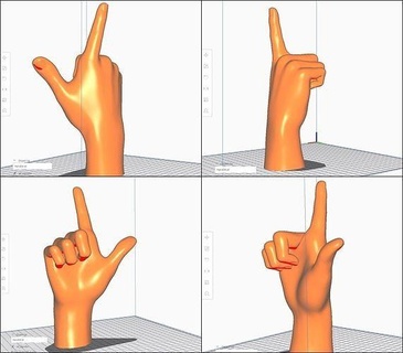 Hand stl m04 Anatomie Körper Hände Faust Palme Finger zbrush realistisch Modell weiblich Charakter Körperteil Nagel Bildhauerei Frau Kunst Skulpturen 3d print model - Mito3D