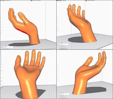 Hand stl m08 Anatomie Körper Hände Faust Palme Finger zbrush realistisch Modell weiblich Charakter Körperteil Nagel Bildhauerei Frau Kunst Skulpturen 3d print model - Mito3D