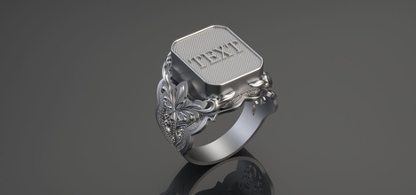 mano anillo joyería joya oro plata imprimible Moda retro anillos 3d print model - Mito3D