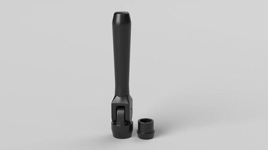 handle m5 bolt bend lever hobby diy mechanical parts 3d print model - Mito3D
