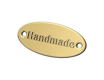 handmade engraved oval id bracelet plates tag britannic font engraving rounded printable jewelry jewellery silver chunky chain luxury bling hardware bag shoe gold 3d model 3d print model - Mito3D
