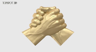 handshake relief sculpture carved carving heraldic symbol broshake decor onlay interior design moulding finishes cnc highpoly 3dprint decorative wall molding art sculptures 3d print model - Mito3D