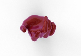 manos art conceptual de plástico lego matemática 3d print model - Mito3D
