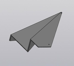 pendaison décor papier avion volant décoration vol ciel maison 3d print model - Mito3D
