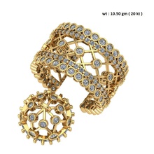 hanging half ball ring jewelry gold printable rings 3d print model - Mito3D