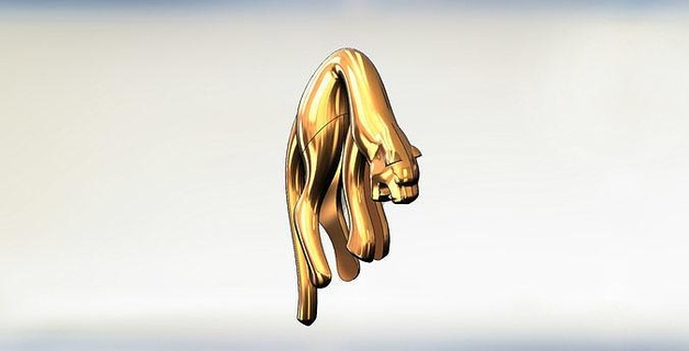 hanging jaguar pendant jewelry gold silver jewellery necklace fashion beauty animal printable pendants panther leopard puma sterling nature apparel accessories 3d print model - Mito3D