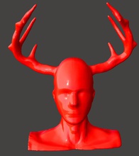 hannibal deer head antlers lecter movie props stag antler gadgets games toys 3d print model - Mito3D