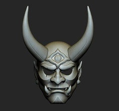 hannya mask oni demon samurai japanese collection decoration cosplay festival myths ghost tsushima japan costume kabuto legend fantasy art games toys game accessories 3d print model - Mito3D