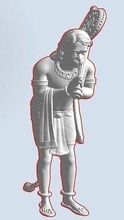 Hanuman idole 3d imprimable modèle 3dmodel Murti 3dprint 3dsculpture statue 3dprinting conception Dieu godmurti temple art sculptures 3d print model - Mito3D