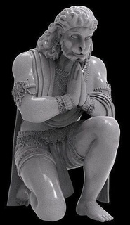 Hanuman ji 3dprint hanumanji cara Dios 3dhanumanmodel imprimible estatua hanuman 3d impresora impresión escultura Arte esculturas 3d print model - Mito3D