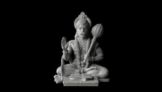 hanuman bajrangbali hanumanji ram lord god indiangod indian hindu art sculptures 3d print model - Mito3D