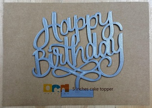 mutlu doğum günü kapaklar kek topper özveri tatlı çikolata krem gıda ev mutfak yemek damat şeker i̇çmek 3d print model - Mito3D
