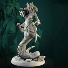 hara 75mm pre-supported tabletop miniatures boardgame female naga woman fantasy toys 3dprinting presupported highdetail wargame ttrpg rpg dnd dndminiature character games board 3d print model - Mito3D