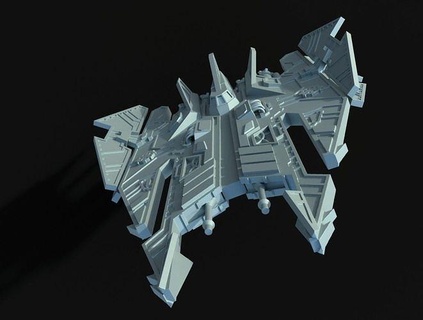 prenúncio caos bombardeiro jogos guerra miniaturas sci fi estatuetas jogo marinho batalha brinquedos borda 3d print model - Mito3D