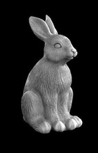hare rabbit 3d model art hare rabbit rodent animal ears art sculptures 3d model