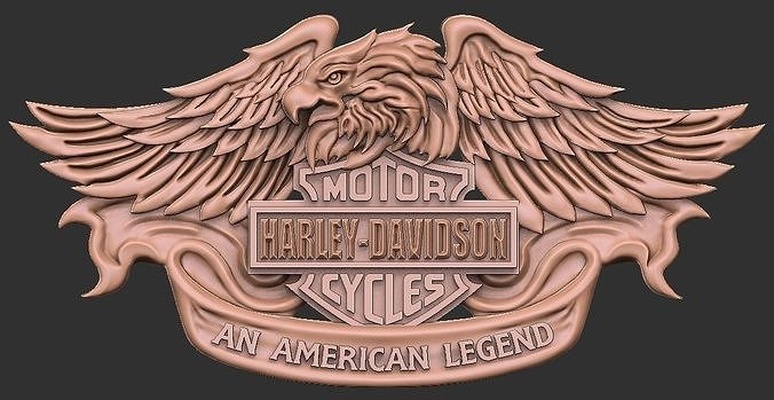 harley davidson águia cinto fivela falcão prata ouro motociclista americano antigo bronze moda cintos pássaro animal motor moto bicicleta lenda 3d print model - Mito3D