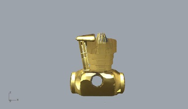 harley engine pendant davidson moto jewelry pendants 3d print model - Mito3D
