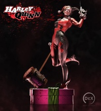 harley quinn 1 4 rahmen statue quinnsel batman joker dc sammlerstücke comics comic frau karikatur dunkel hauptbuch retro elegant spiele spielzeuge 3d print model - Mito3D