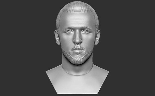 Harry kane busto 3d impresión Phil pie Rooney Beckham Inglaterra fútbol uk Tottenham Liverpool unido Manchester real Madrid Barcelona ronaldo messi mundo taza Arte esculturas 3d print model - Mito3D