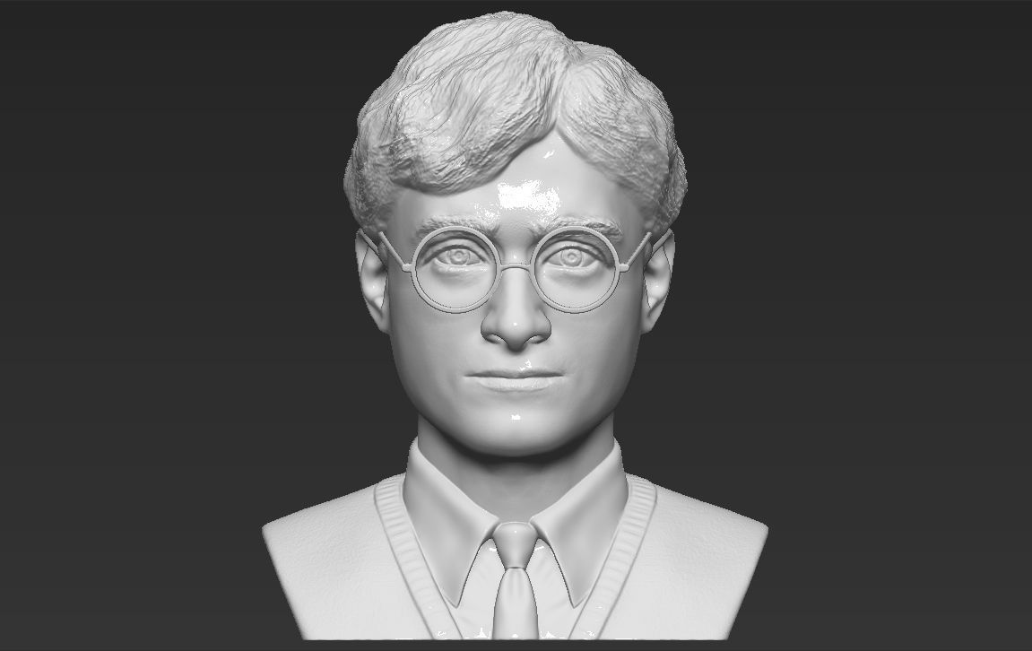 harry potier buste 3d impression prêt stl obj formats célèbre personnage radcliffe dumbledore serpentard gryffondor ron weasley seigneur voldemort draco malefoy hermione severus snape sirius hagrid art sculptures 3D print model - Mito3D