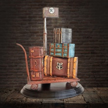 harry potter trunks luggage cart - hogwarts express hogwartsexpress chest albus dumbledore elder wand hermione granger lord voldemort ron weasley severus snape wizarding world magic draco malfoy slytherin gryffindor dobby games toys 3d print model - Mito3D