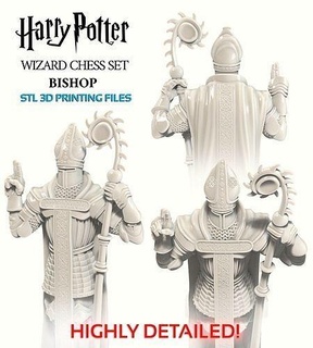 atormentar oleiro bruxo xadrez conjunto bispo harrypotter Hogwarts jogos Magia brinquedos fantasia Voldemort Dumbledore Hermione albus miniatura figura miniaturas 3d print model - Mito3D