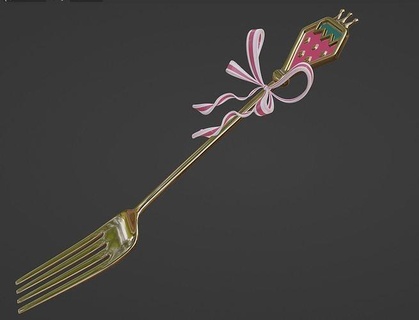 hatsune miku strawberry fork model - professionally designed cosplay games toys 3d print model - Mito3D