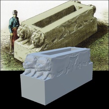 hattuşaş Hitit İmparatorluğu baş taş modeli sanat hattuse mezar taşı heykel eski heykelcik sofra heykelciği heykeller 3d print model - Mito3D