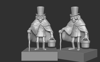 haunted mansion hatbox ghost disney games toys 3d print model - Mito3D