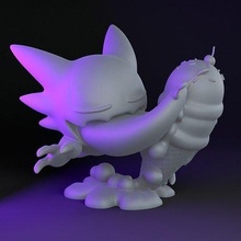 infestatore dolce ghiaccio crema fantasma Pokemon colpire Pikachu nintendo Stampa arte scansioni repliche 3d print model - Mito3D