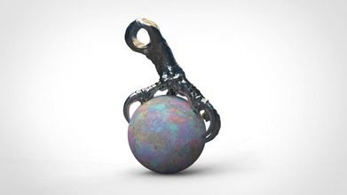 hawk pendant jewellery jewelry charecter animal pear pendants 3d print model - Mito3D