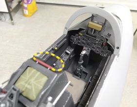colporteur chasseur cockpit pièces échelle toprc rc avion militaire loisir diy 3d print model - Mito3D