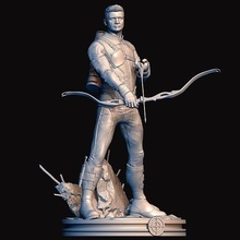 ojo halcón barton maravilla hombre acero araña vengadores negro viuda capitán america guerrero antiguo espada estatua rígido marca hierro invertebrado arte esculturas 3d print model - Mito3D