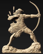 foin nahapet sculpture art statue homme figure décor arménien archer historique sculptures 3d print model - Mito3D