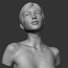 hd kız büst s 3d yazdır model kadın dekor gövde dekorasyon karakter insanlar insan baş vesika şirin heykel aktris sanat heykeller 3d print model - Mito3D