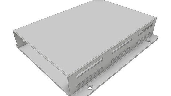 hdd caja impresión 3dprint abs pla servidor nas enrutador USB pasatiempo bricolaje diy electrónica 3d print model - Mito3D