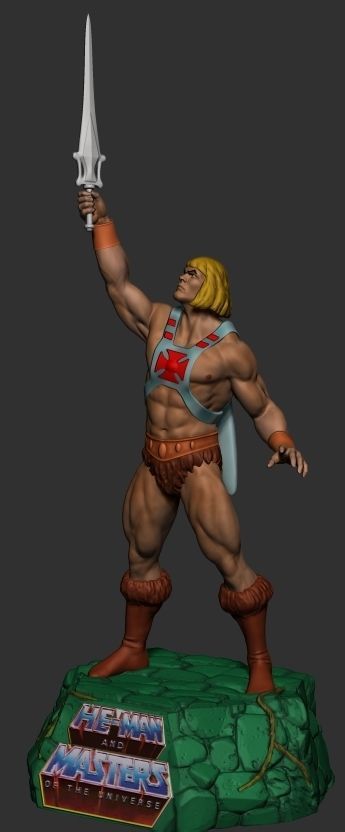 he-man statue heman mastersofuniverse action print skelettor swordofpower grayskull actionfigure printable toys motu games 3D print model - Mito3D