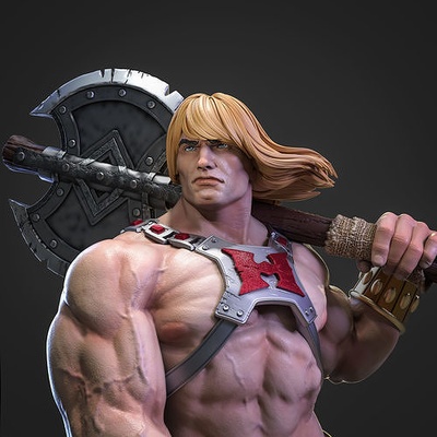 he man admirador arte stl homem skeletor mestres colecionável imprimível mestre universo motu shera esculturas 3d print model - Mito3D