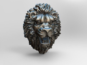 cabeza de león art escultura imprimible animal la naturaleza las esculturas 3d print model - Mito3D