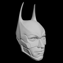 head batman art people body person face sculptures 3d print model - Mito3D